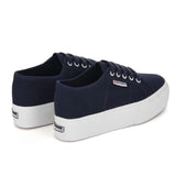 Superga Platform Canvas Sneaker Wmn Navy