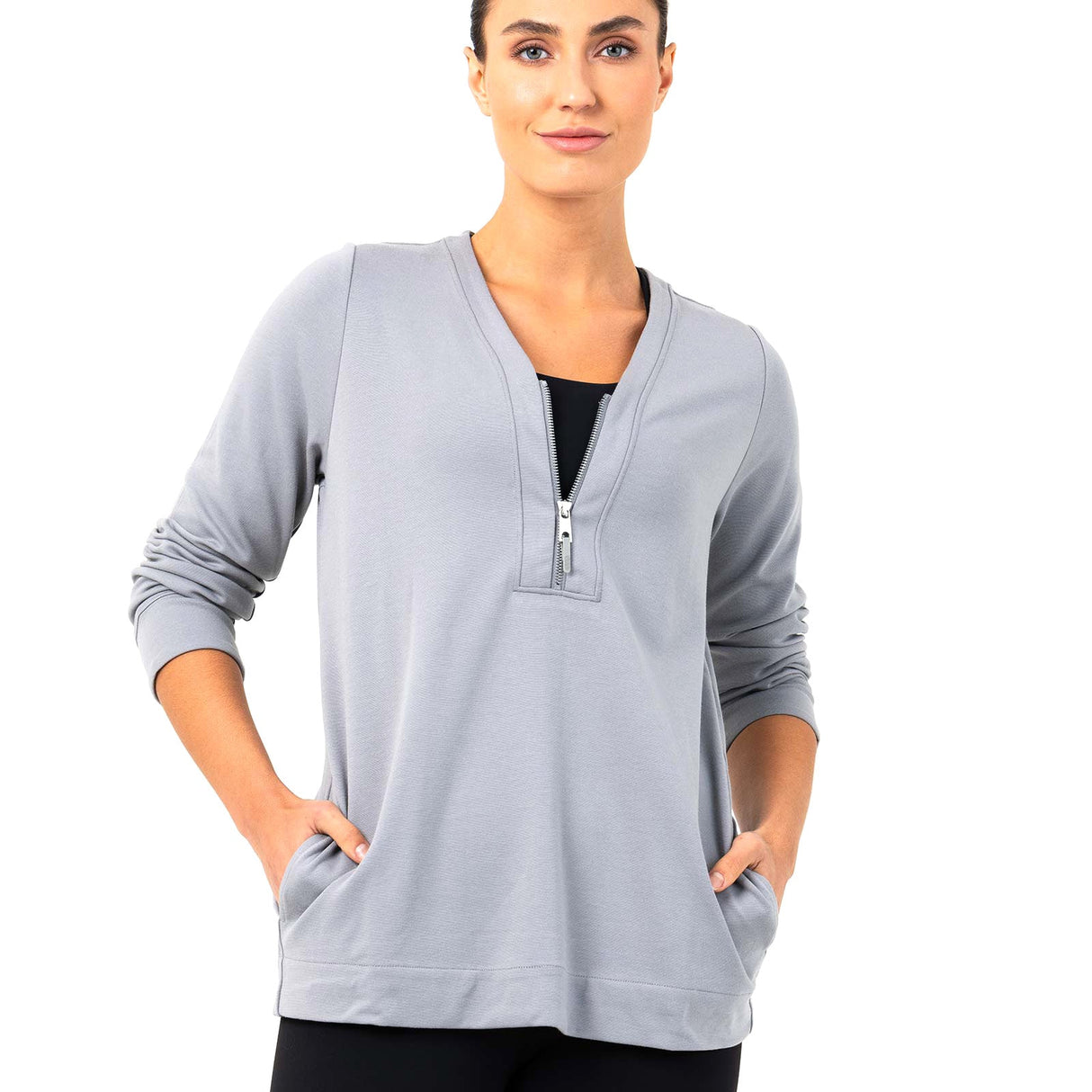 Bodylogic JS Freedom QZ Sweatshirt Gry
