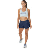 Asics Womens Core 4in Short Blue