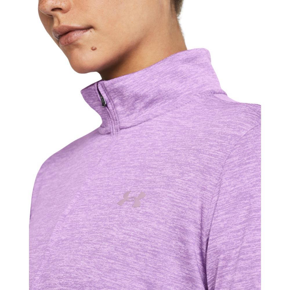 UA Womens Tech HZ Twist Top Purple