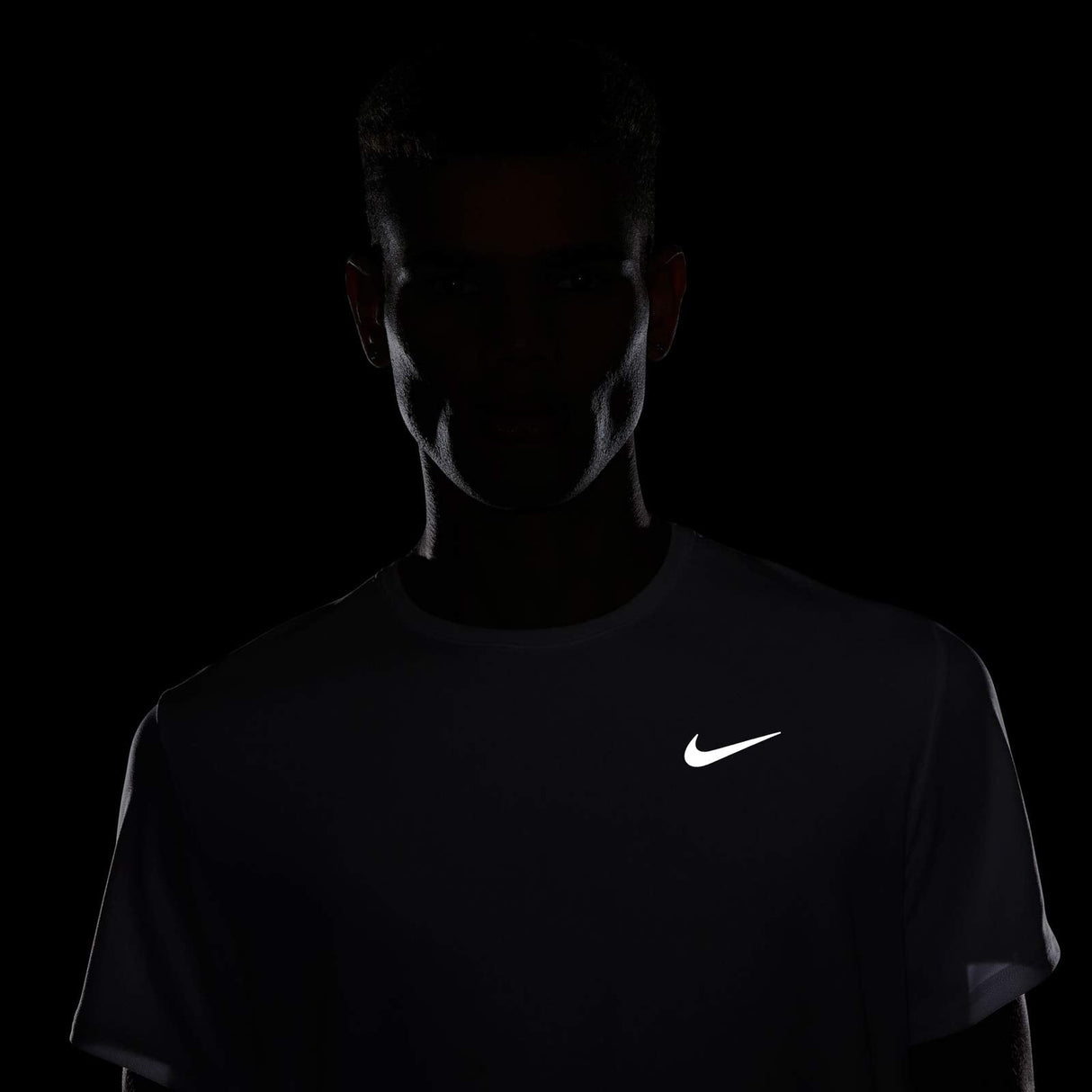 NIKE  Mens DF UV Miler SS Tee White