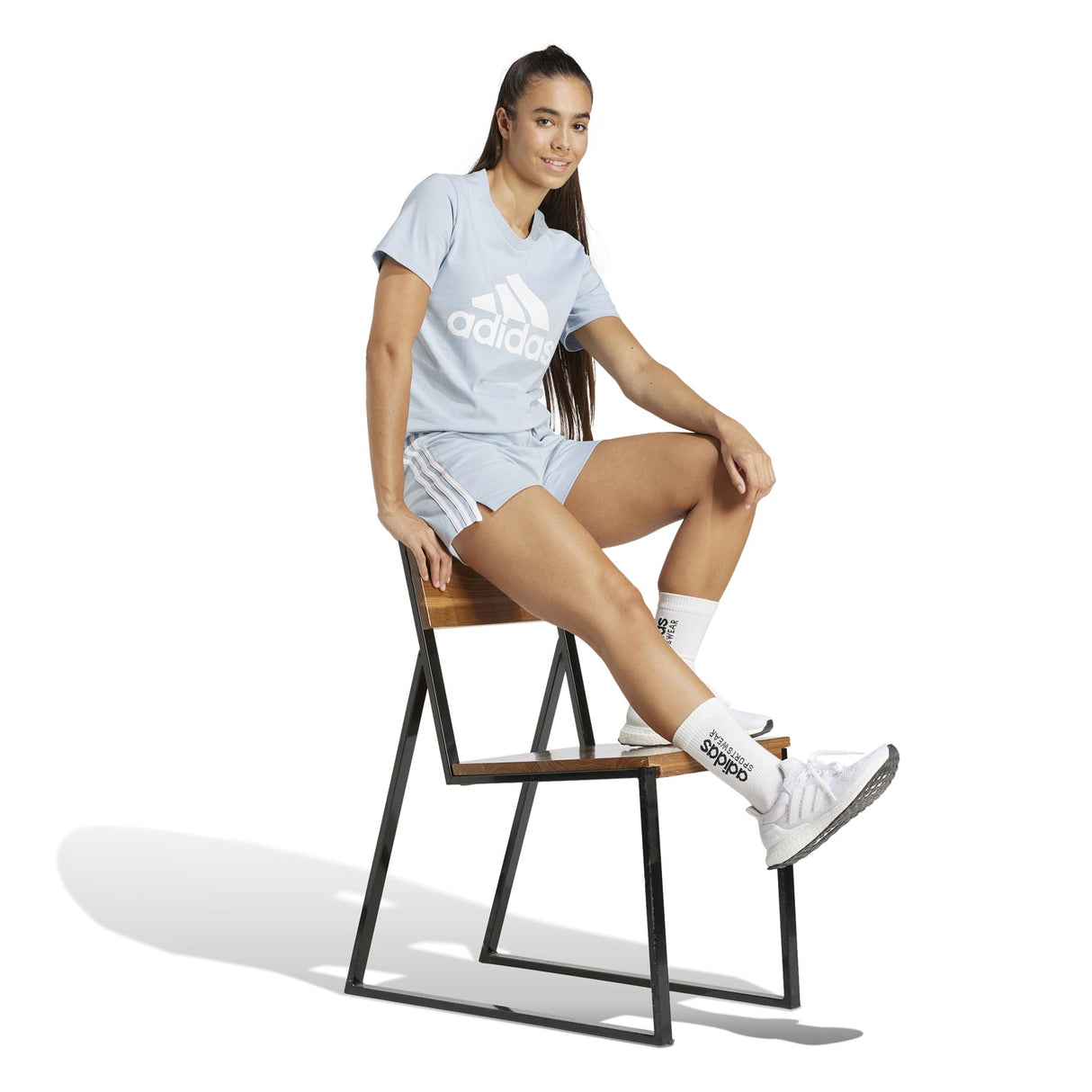 adidas 3S SJ Womens Short Blue