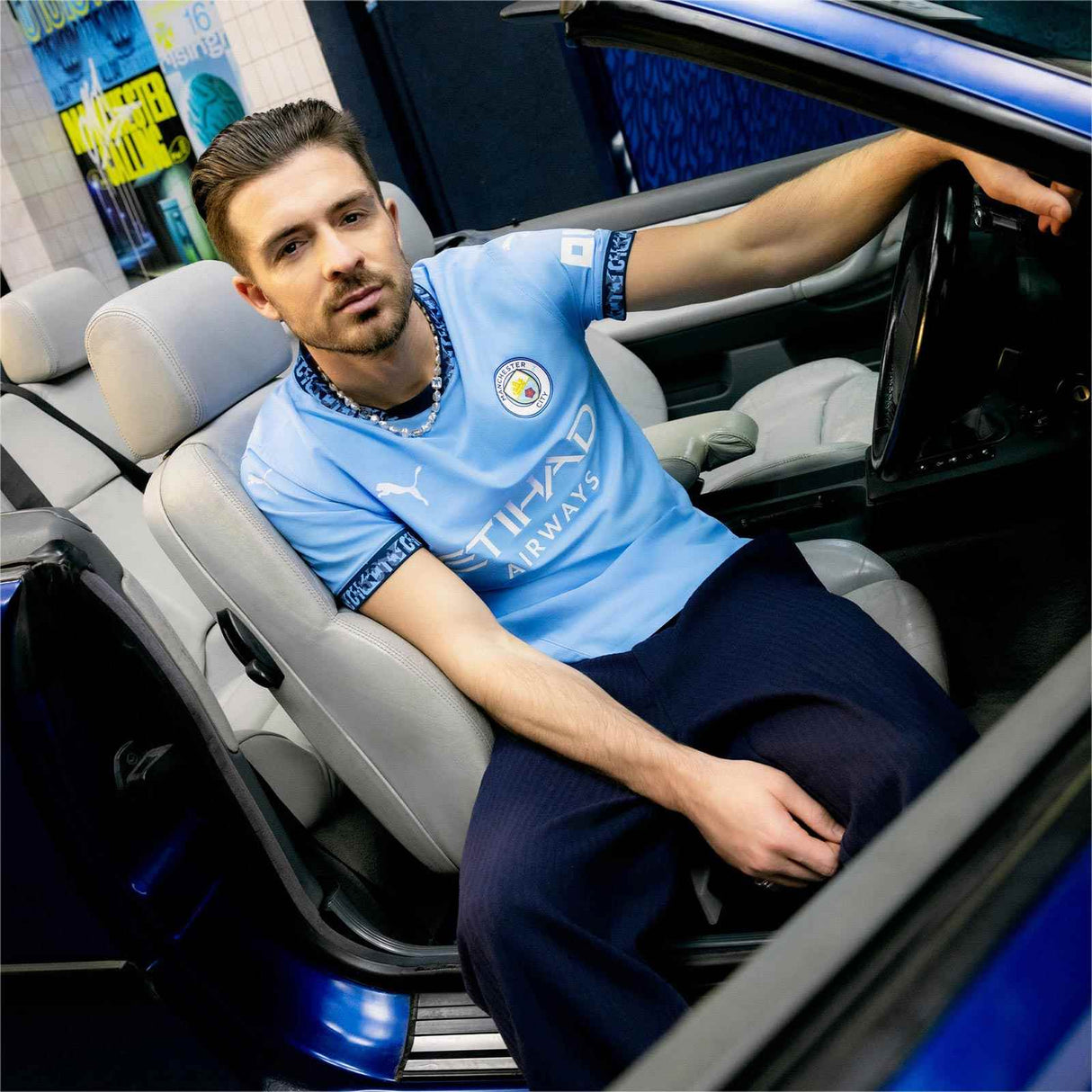 Puma MCFC 24 Home Jersey Blue