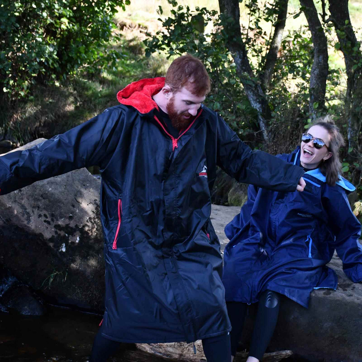 SwimTech Parka Robe Black