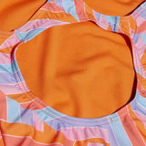 Speedo Girls Printed Medalist Pink