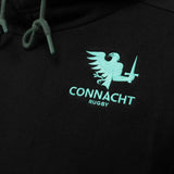 Macron Connacht 25 Travel Hoody Black