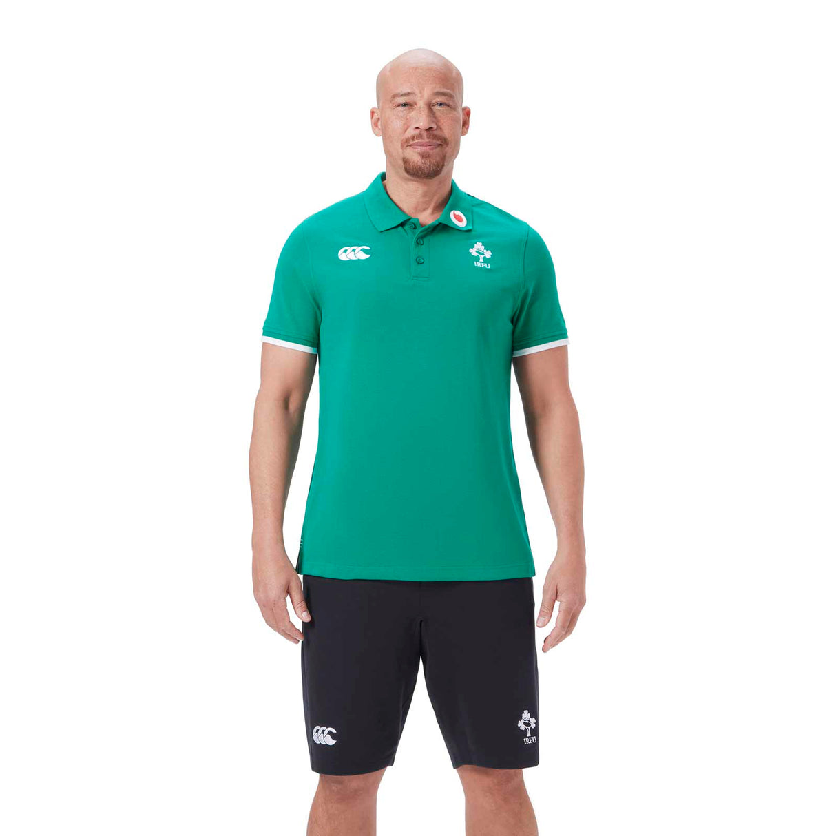 Canterbury IRFU 24 Team Polo Shirt Green