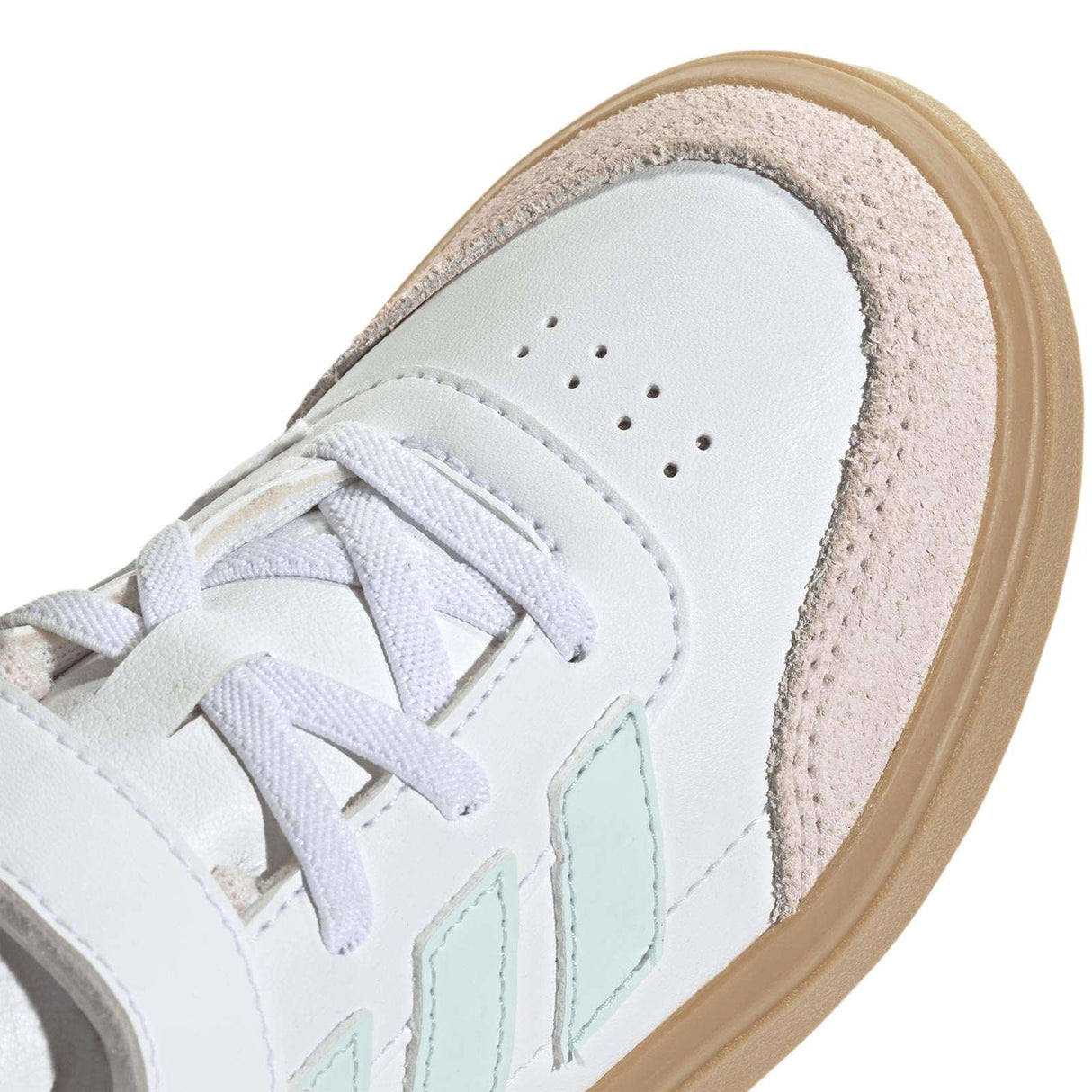 adidas Jnr Girls Courtblock EL C White