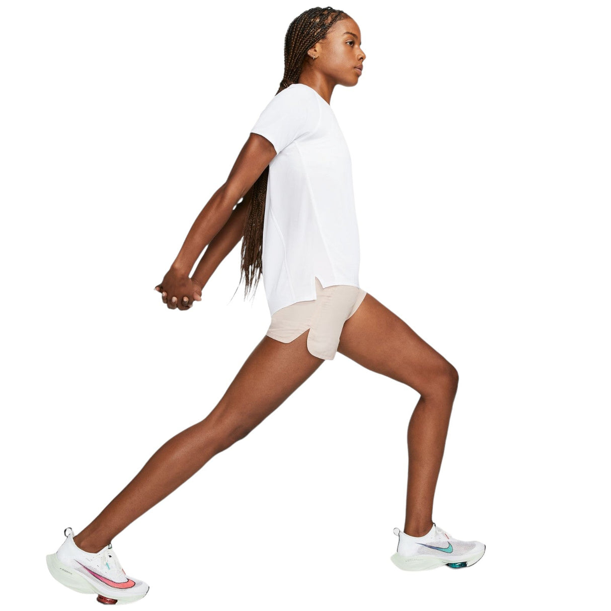 Nike Dri-Fit Race Womens Tee White