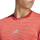 adidas Gym Seamless Mens Tee Red