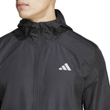 adidas Gym 3s WND FZ Mens Hoodie Black