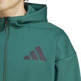 Adidas ZNE Mens FZ Hoodie Green