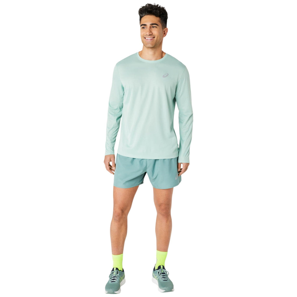 ASICS MENS CORE LS TOP GREEN