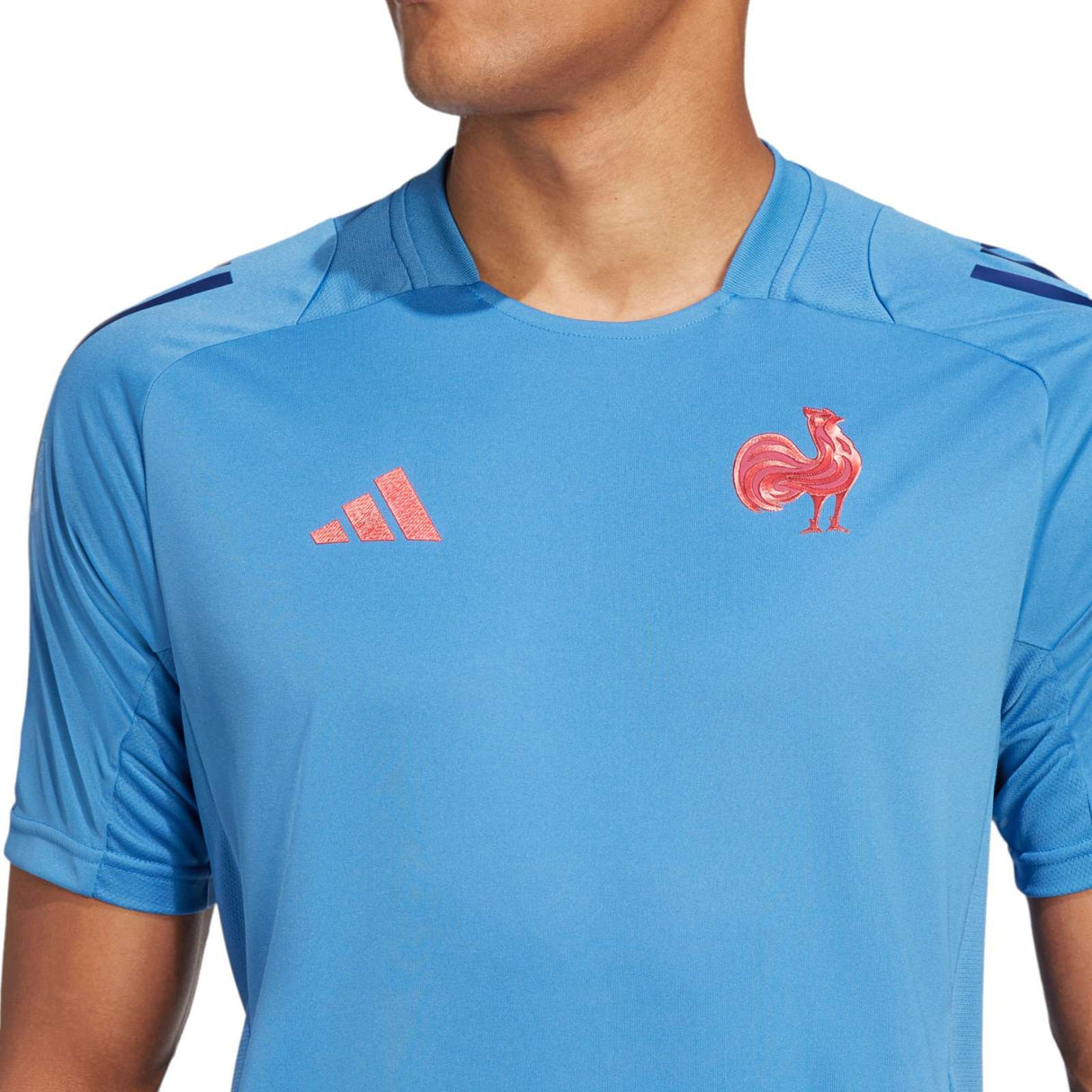 adidas France 24 Performance Tee Blue