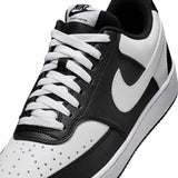 Nike Mens Court Vision Low Black White