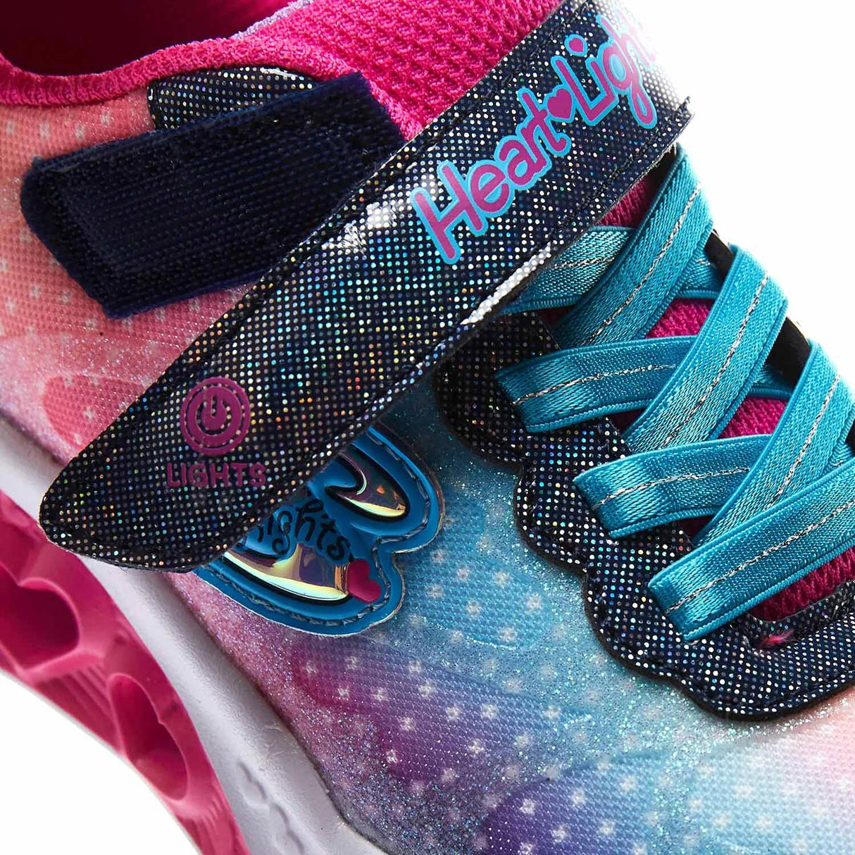 Skechers Heart Lights Jnr Girls Fw Ny/Pk
