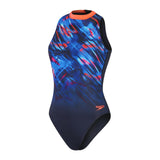 Speedo Womens Printed Hydrasuit Navy