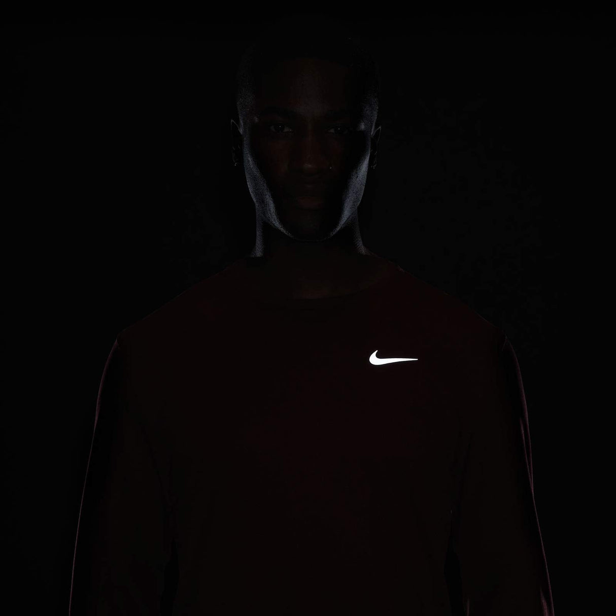 Nike Mens DF UV Miler LS Top Red