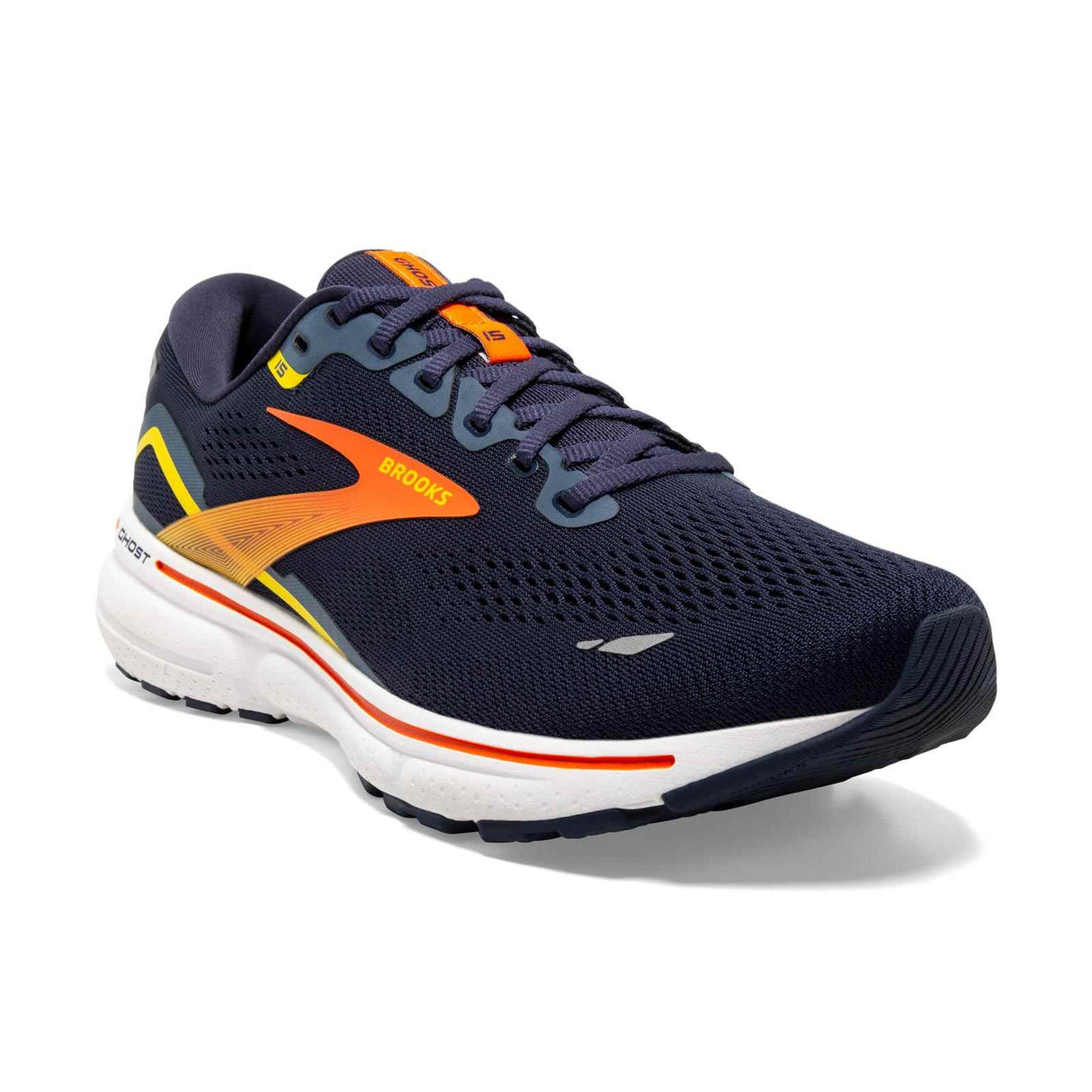 Brooks Ghost 15 Mens Navy/Orange