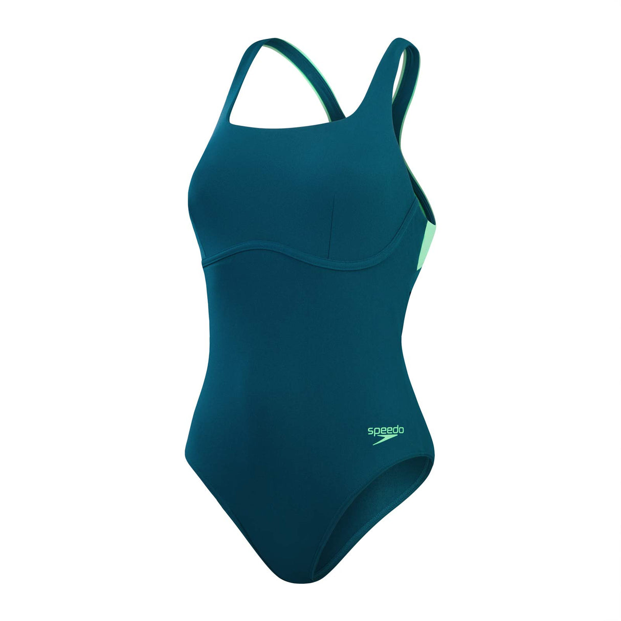 Speedo Wmn Flex Band Swimsuit Bra Grn