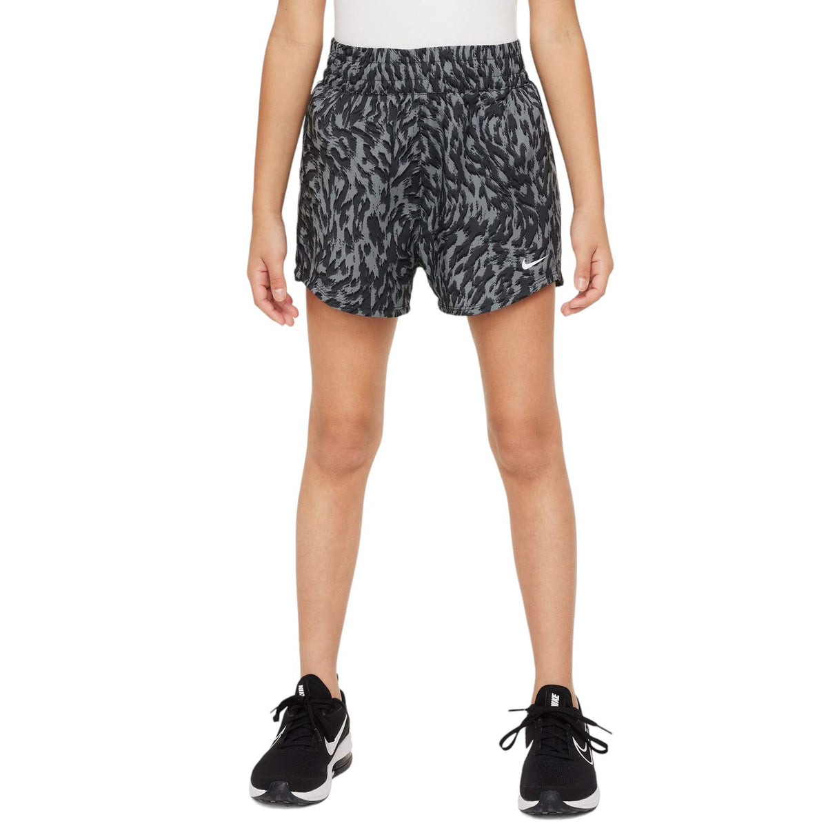 NIKE GIRLS DF ONE WVN HR SHORT VNR GREY