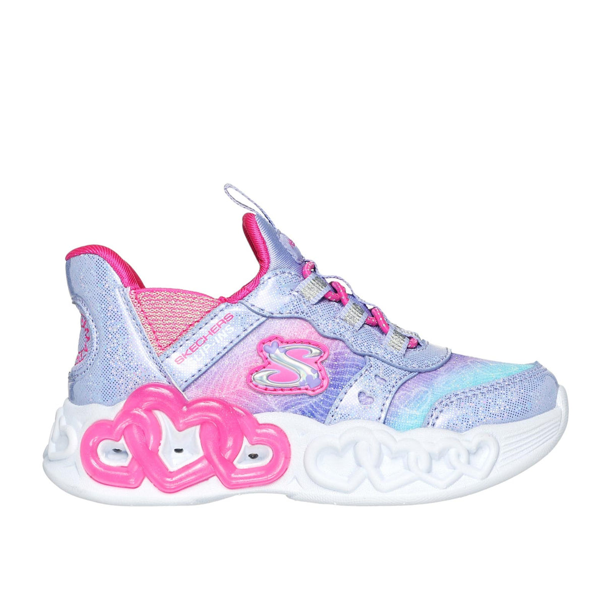 Skechers Slip Ins Heart Lights G Purple