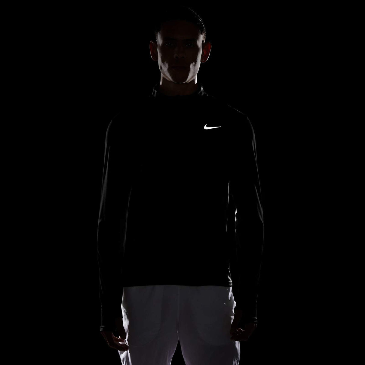 Nike Mens DF Pacer HZ Top Black