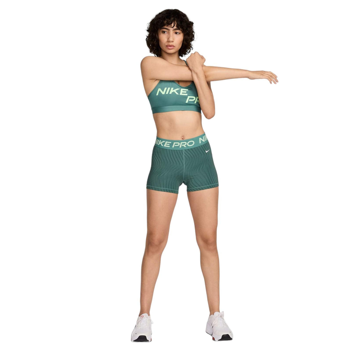 Nike Wmns DF NP MR 3IN AOP Shorts Green
