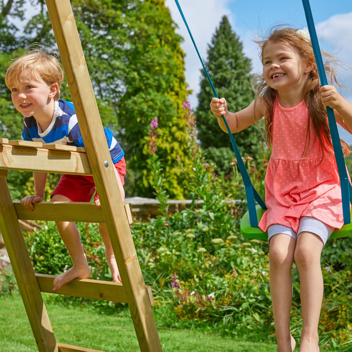 TP Toys Forest Double Multiplay Swing and Slide Set