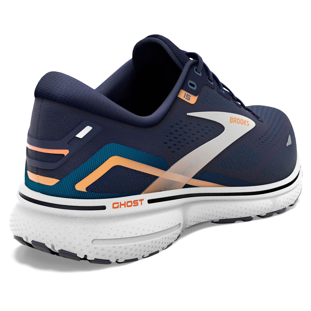 Brooks Ghost 15 Mens Navy/Orange