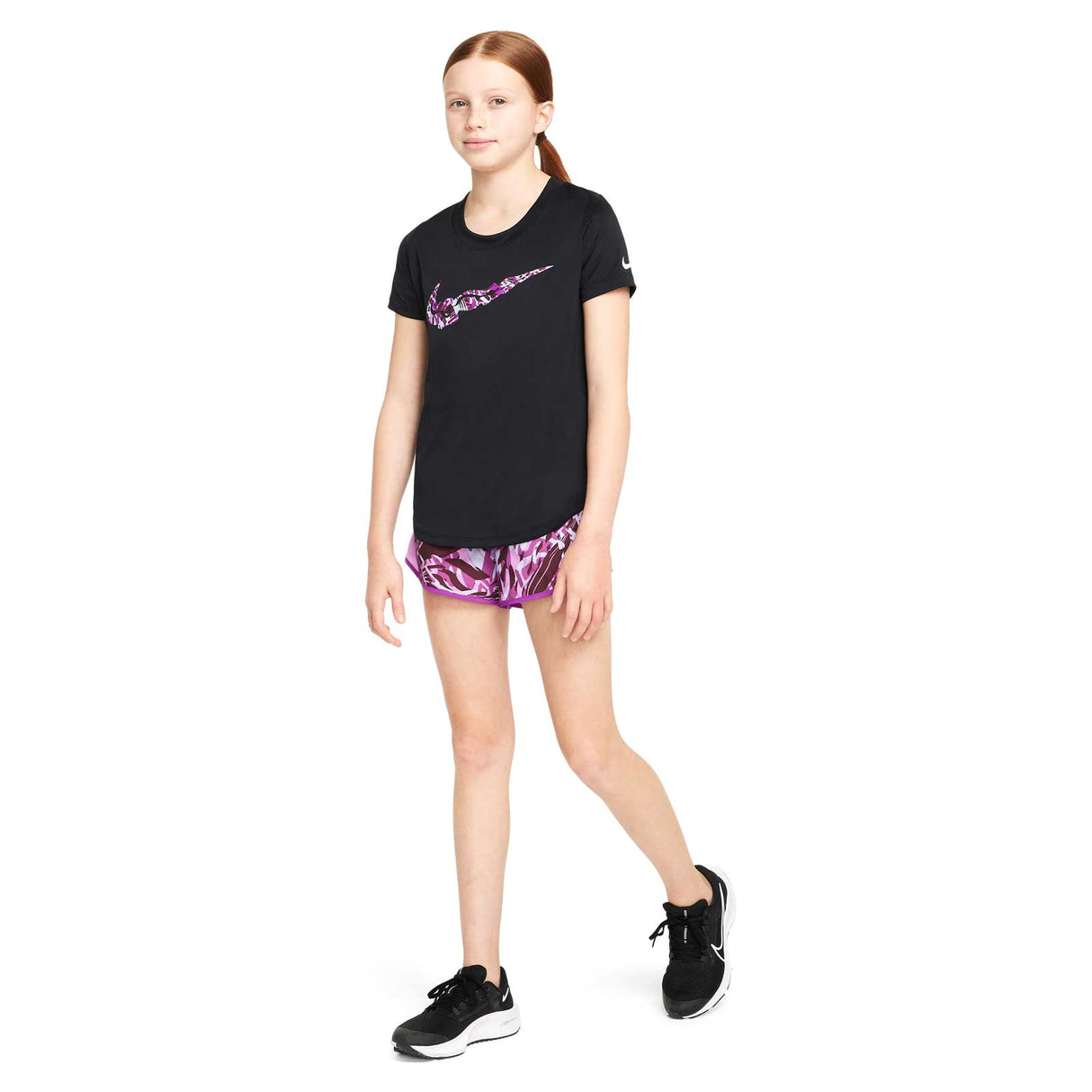 Nike Girls DF Tee Scoop SE+ Black