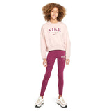 Nike Girls NSW Trend FLC Crew Prnt Pink