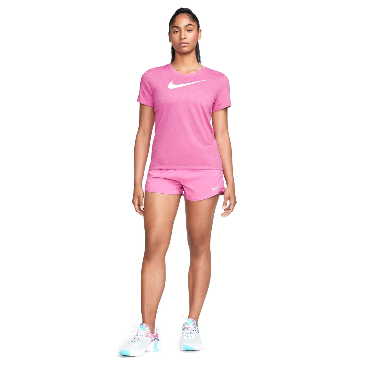 Nike Wmns DF Tee Swoosh Pink