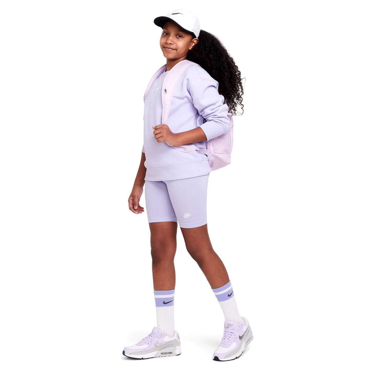 Nike Girls NSW 7 In Bike Short Purple