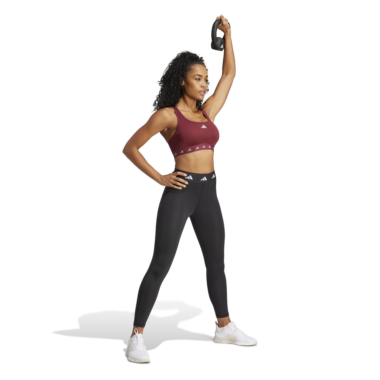 adidas Womens PWR MS Tech Fit Bra Purple