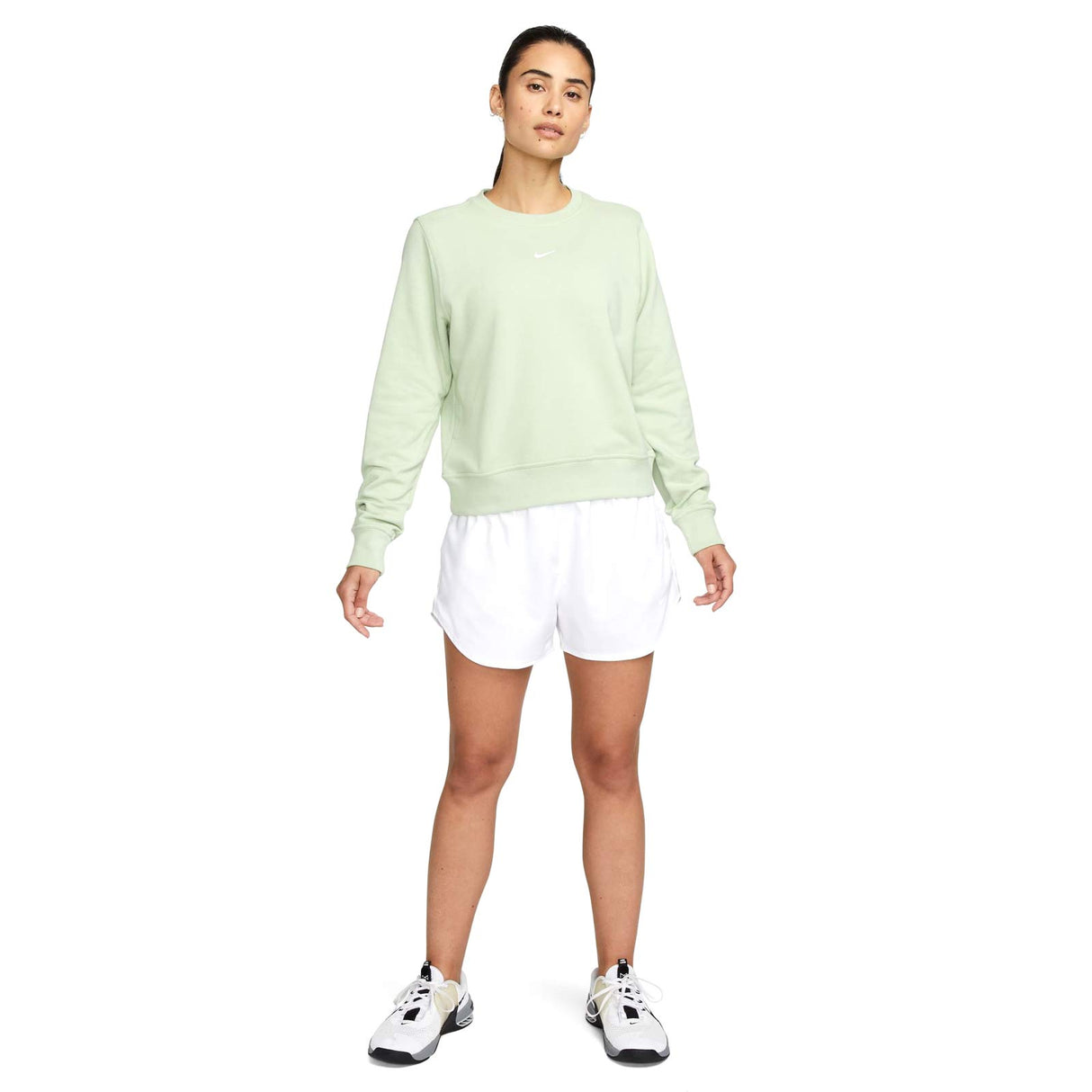 Nike Womens One Dri Fit LBR Crew Green