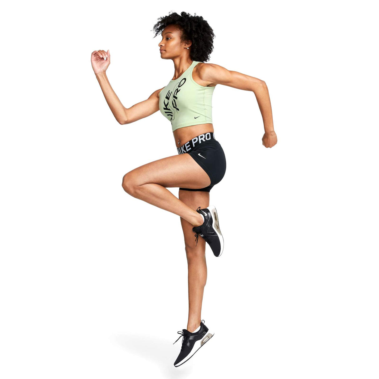 Nike Wmns NP DF GRX Crop Tank Green