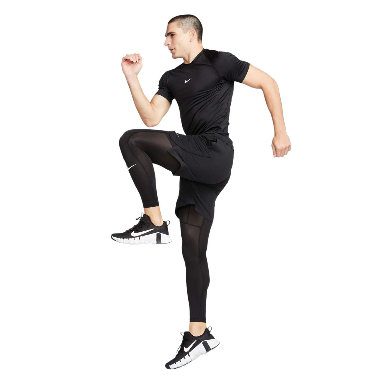 NIKE MENS NP DF  SLIM TOP SS BLACK