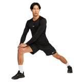 NIKE MENS NP DF TIGHT TOP LS BLACK