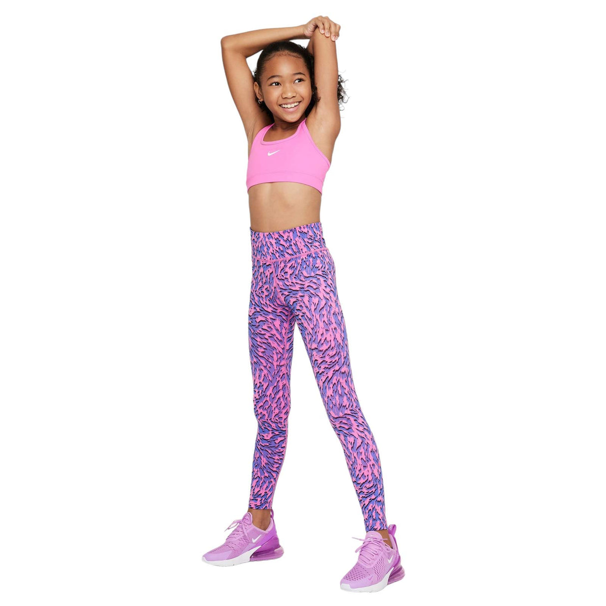 NIKE GIRLS DF ONE TIGHT VNR PINK