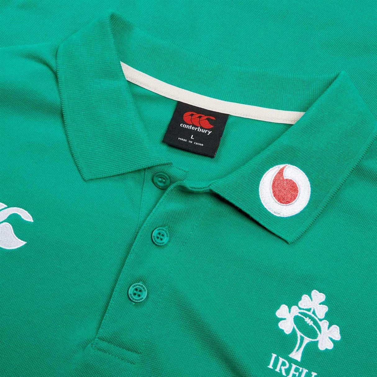 Canterbury IRFU 24 Team Polo Shirt Green