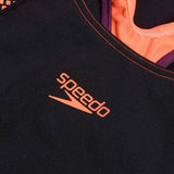 Speedo Womens Placement Laneback Black