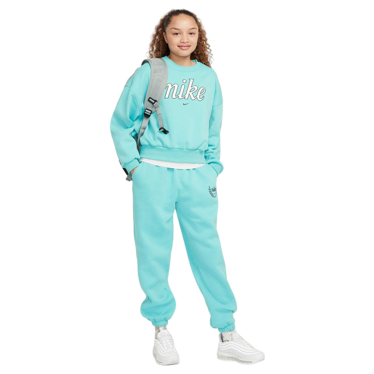 NIKE GIRLS CLUB FLC BXY CRW GX STAR Gree