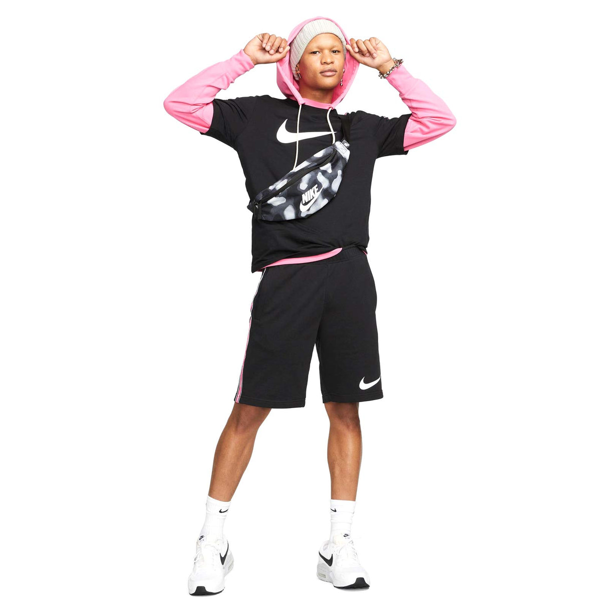 Nike Mens Repeat SW SS Tee Black