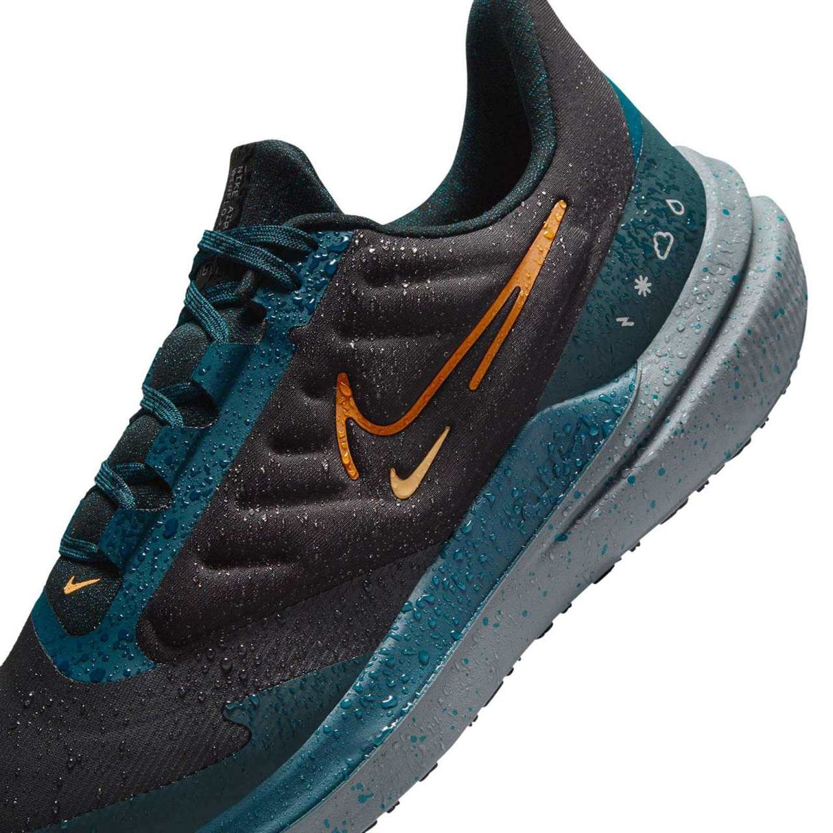 Nike Winflo 9 Shield Mens Black/Orange