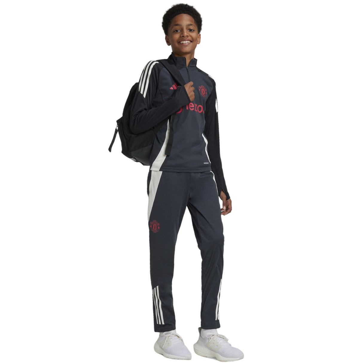 adidas Man Utd 24 Kids EU Train Pant Gry