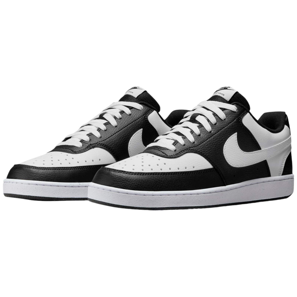 Nike Mens Court Vision Low Black White