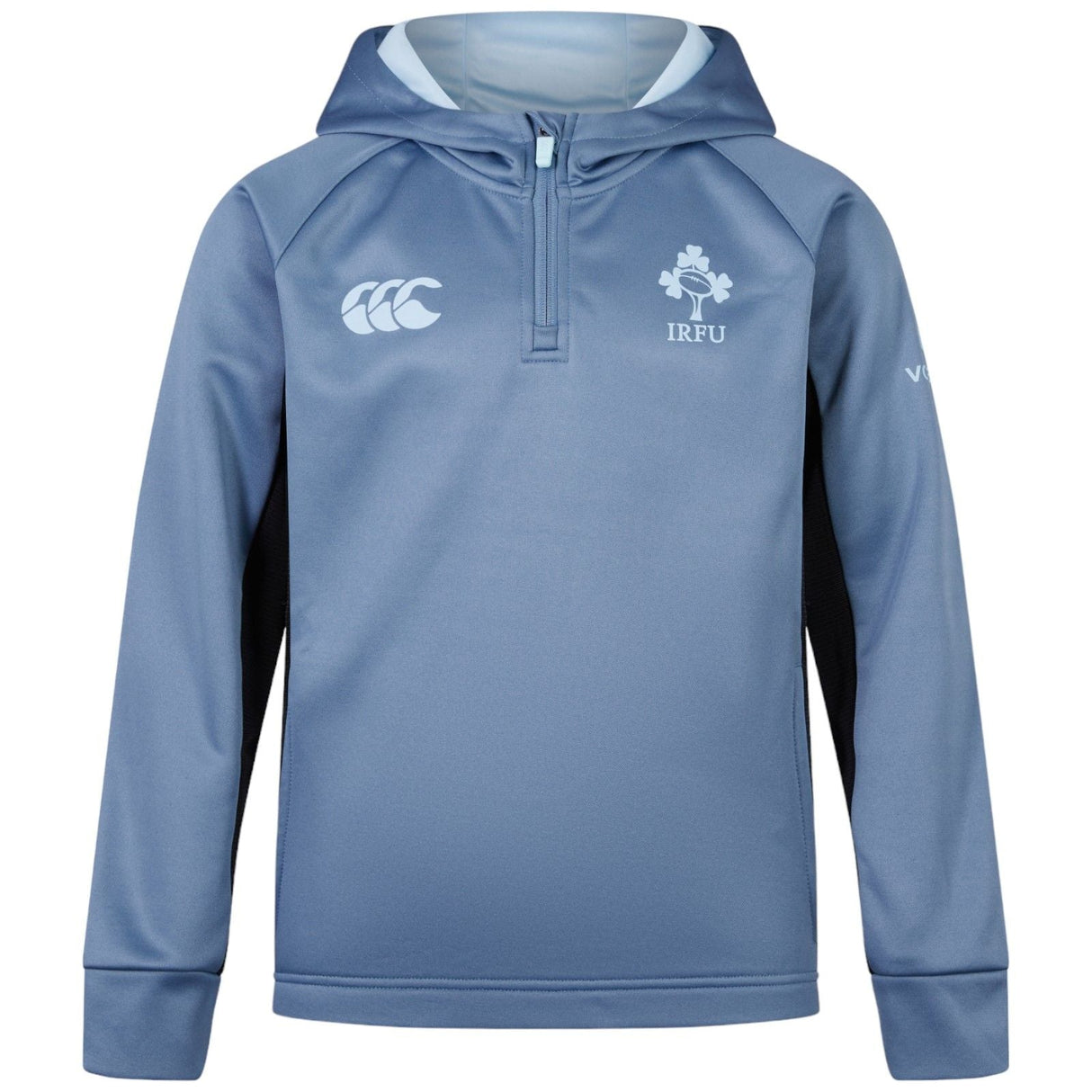 CCC IRFU Kids OH Zip Training Hoody Blue