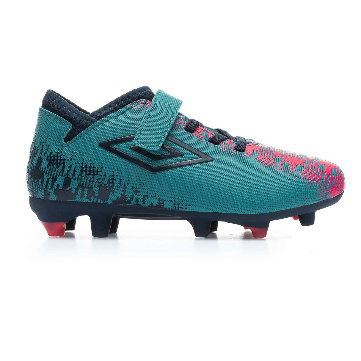 Umbro Jnr Formation II Velcro FG Grn/Pnk