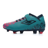 Umbro Jnr Formation II Velcro FG Grn/Pnk